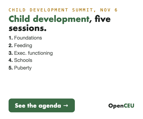 Child Development Summit advertisement