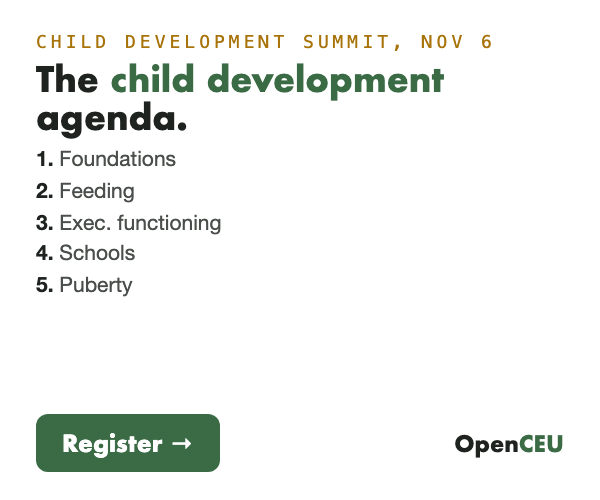 Child Development Summit advertisement