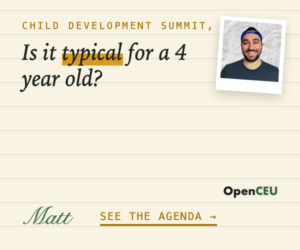 Child Development Summit advertisement