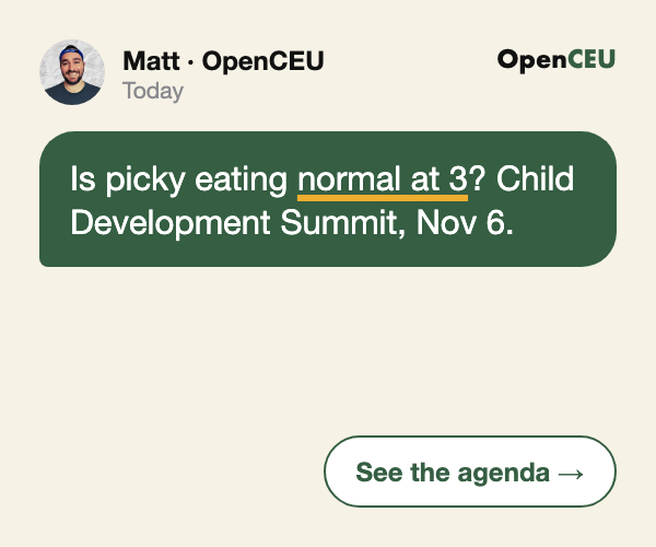 Child Development Summit advertisement