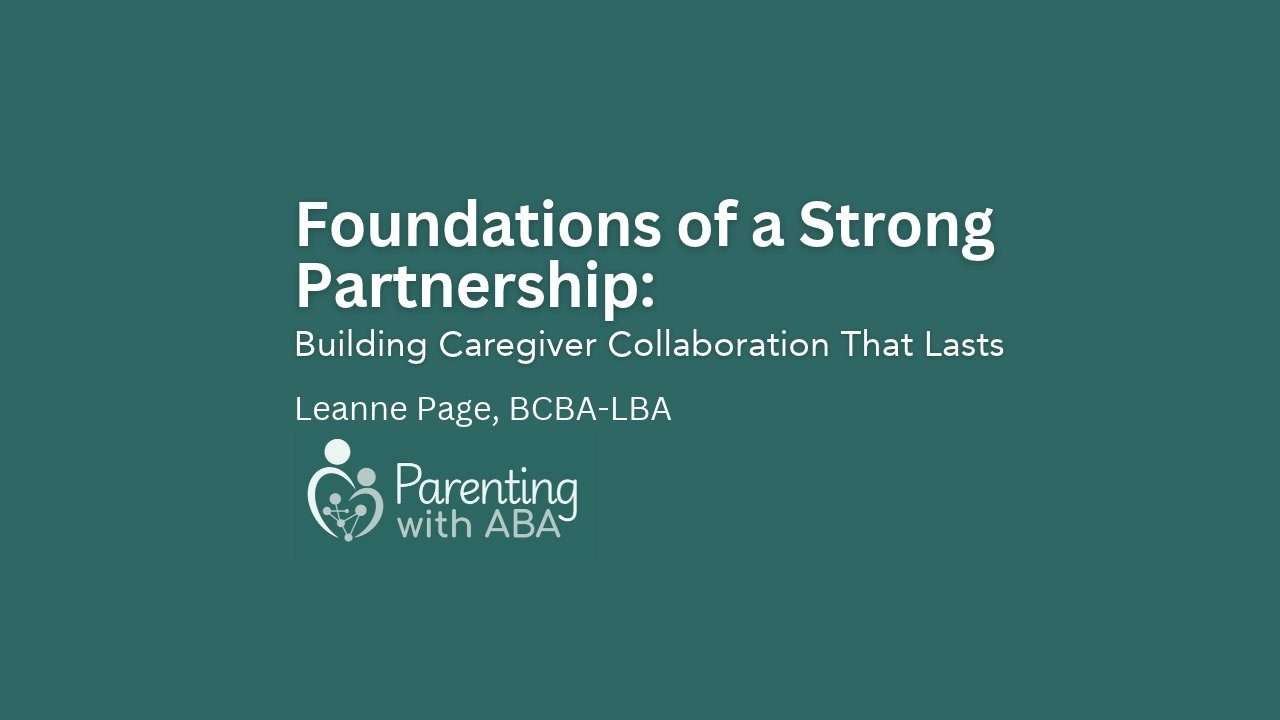 Foundations of a Strong Partnership: Building Caregiver Collaboration That Lasts poster