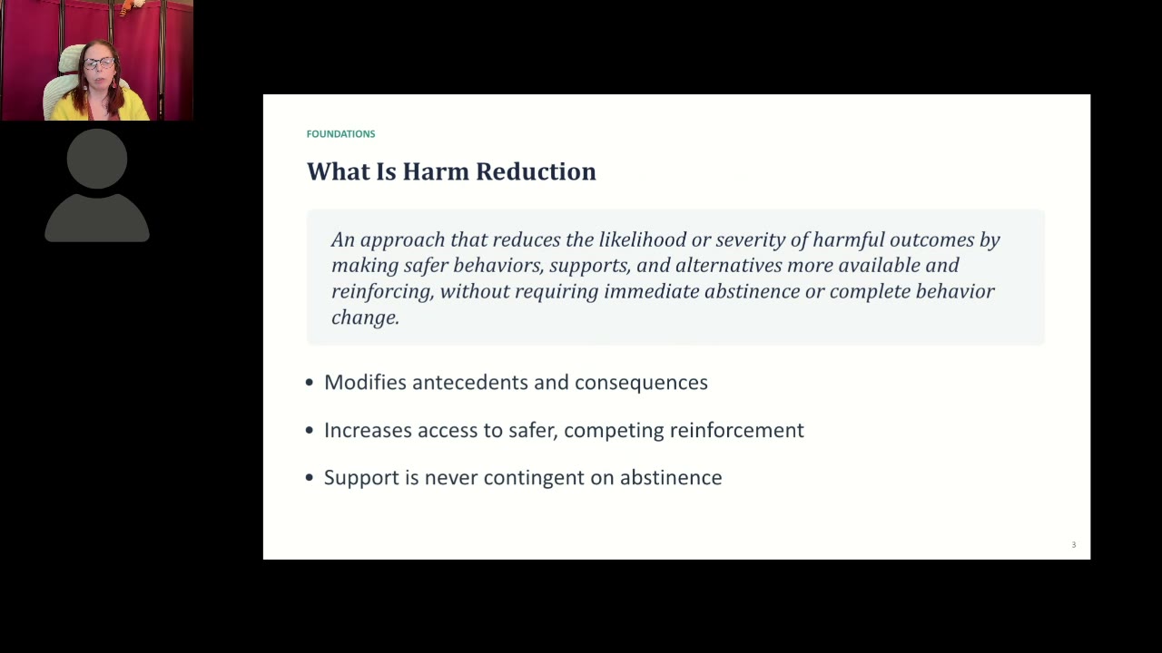Harm Reduction Within ABA Practice poster