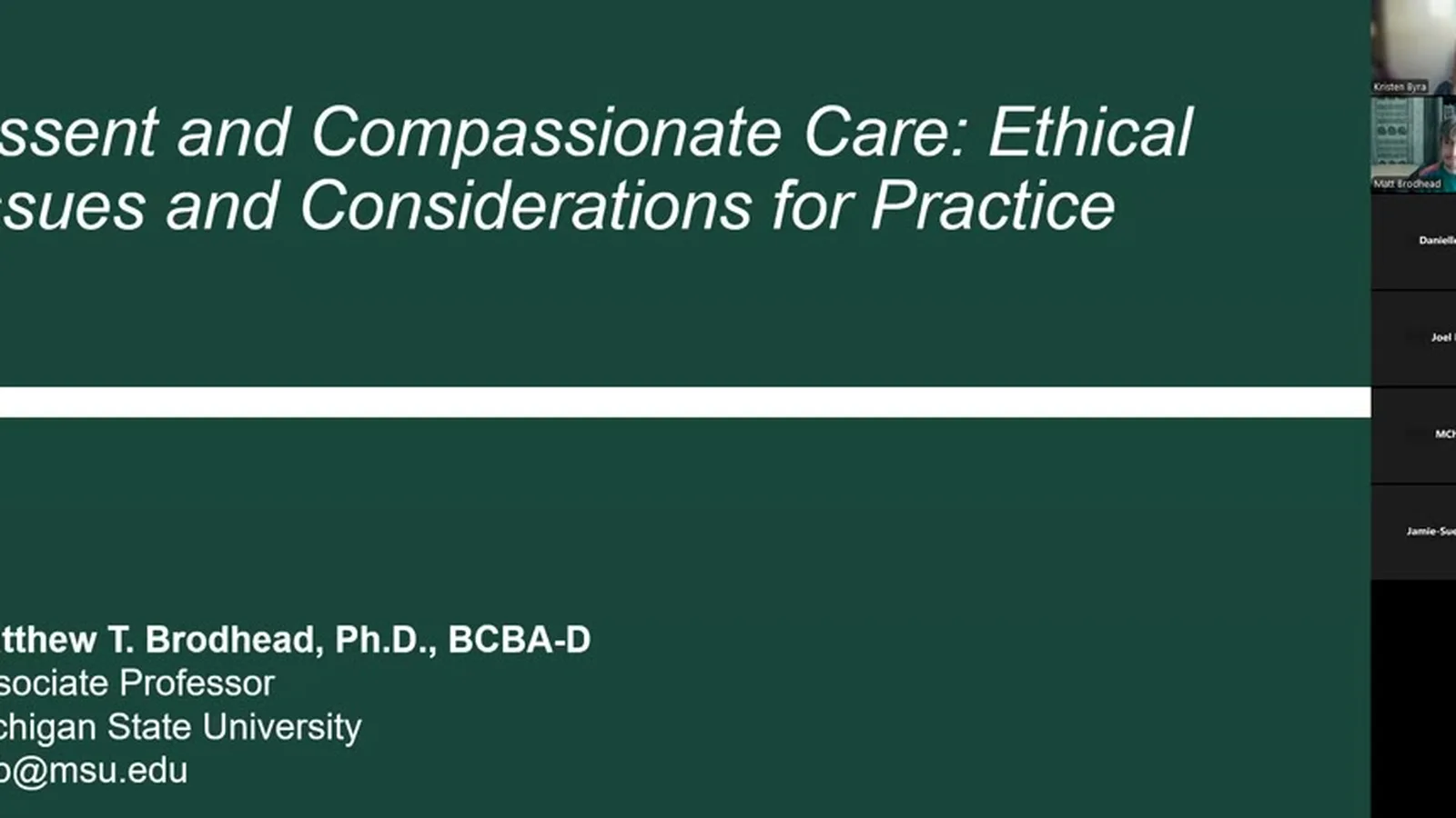 Assent and Compassionate Care: Ethical Issues and Considerations for Practice