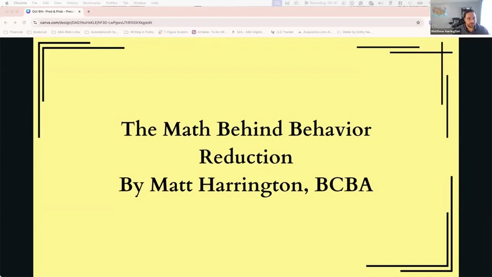 The Math Behind Behavior Reduction poster